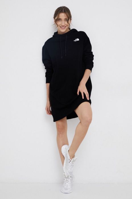 Бавовняна кофта The North Face жіноча колір чорний гладка