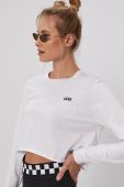 Лонгслів Vans жіночий колір білий VN0A4OUQWHT1-White