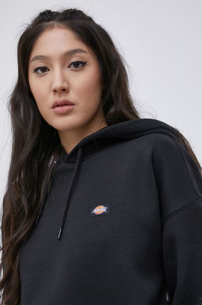Кофта Dickies жіноча колір чорний гладка DK0A4XJTBLK-BLACK фото 4