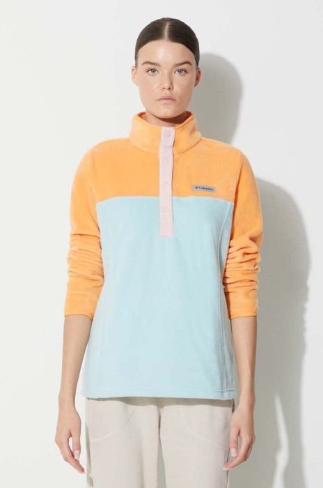 Спортивна кофта Columbia Benton Springs жіноча колір бірюзовий однотонна 1860991-191