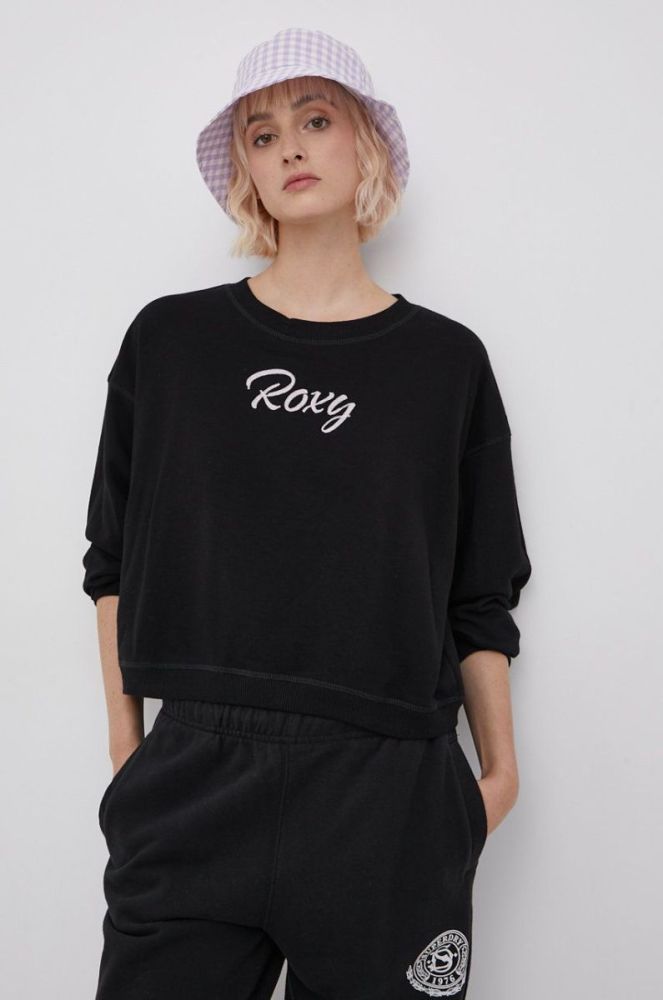 Кофта Roxy жіноча колір чорний з аплікацією фото 4