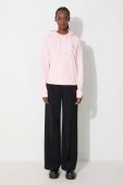 Кофта Ellesse жіноча колір рожевий з капюшоном з аплікацією SGS08848-011