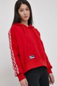 Бавовняна кофта Superdry жіноча колір червоний з аплікацією
