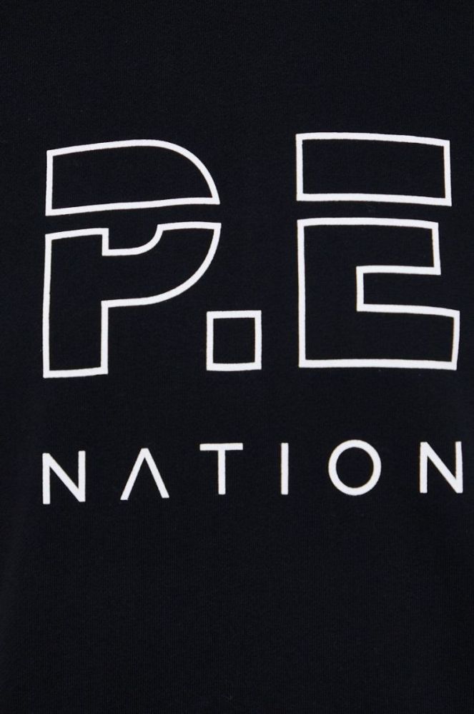 Бавовняна кофта P.E Nation жіноча колір чорний гладка фото 5