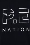Бавовняна кофта P.E Nation жіноча колір чорний гладка