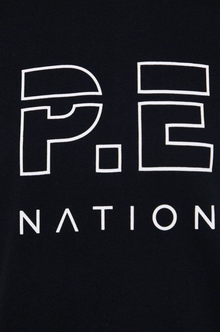 Бавовняна кофта P.E Nation жіноча колір чорний гладка