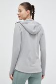 Кофта Houdini жіноча колір сірий з капюшоном однотонна