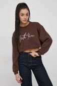 Кофта Sixth June жіноча колір коричневий з аплікацією
