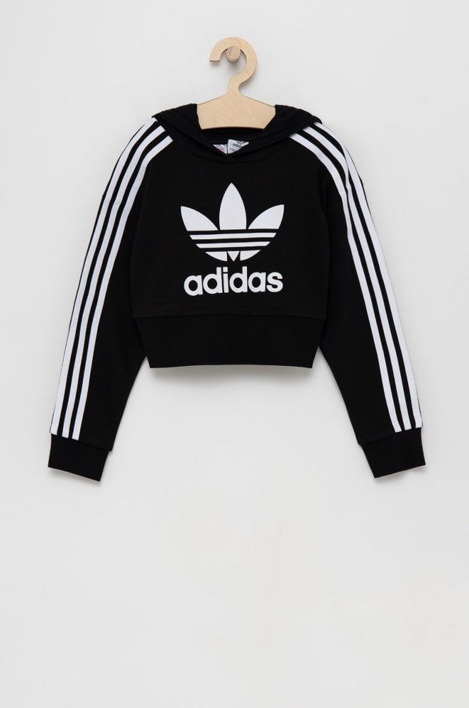 Дитяча кофта adidas Originals колір чорний з аплікацією (1652558)