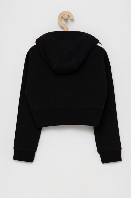 Дитяча кофта adidas Originals колір чорний з аплікацією (1652558) фото 2