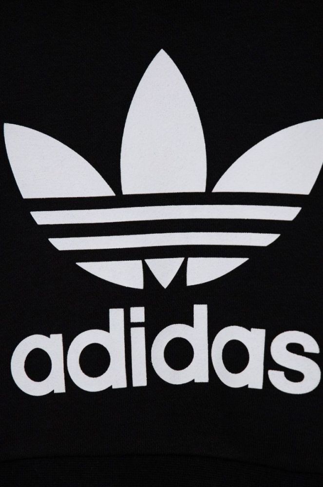Дитяча кофта adidas Originals колір чорний з аплікацією (1652558) фото 3