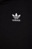 Дитяча кофта adidas Originals колір чорний гладка