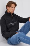 Кофта Tommy Hilfiger чоловіча колір чорний гладка Кофта Tommy Hilfiger чоловіча колір чорний гладка