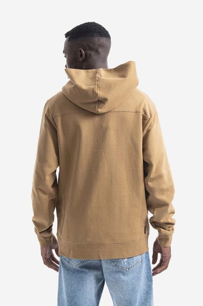 Кофта Woolrich AMERICAN FLEECE чоловіча колір чорний з капюшоном однотонна CFWOSW0112MRUT2792-100 фото 3