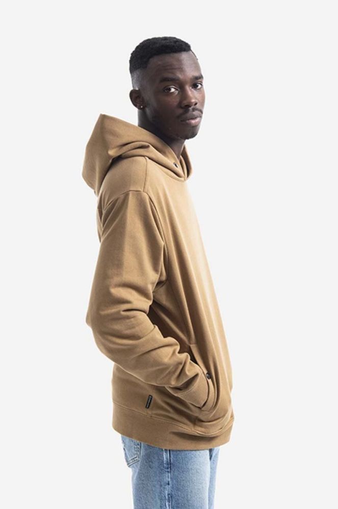Кофта Woolrich AMERICAN FLEECE чоловіча колір чорний з капюшоном однотонна CFWOSW0112MRUT2792-100 фото 8
