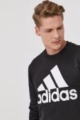 Кофта adidas чоловіча колір чорний з принтом (1442400)