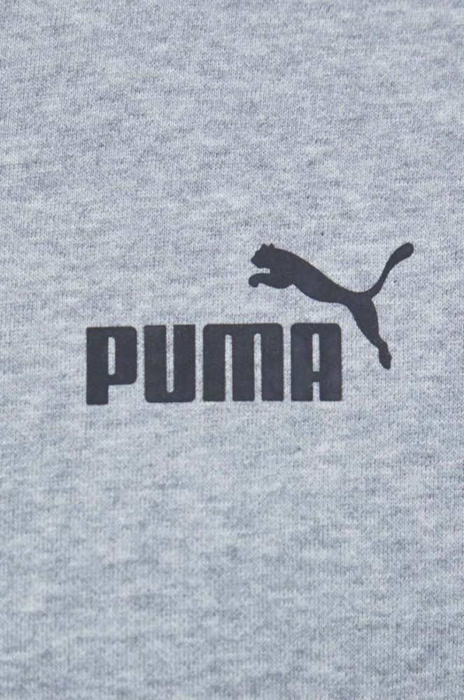 Кофта Puma чоловіча колір сірий однотонна (3456430) фото 5