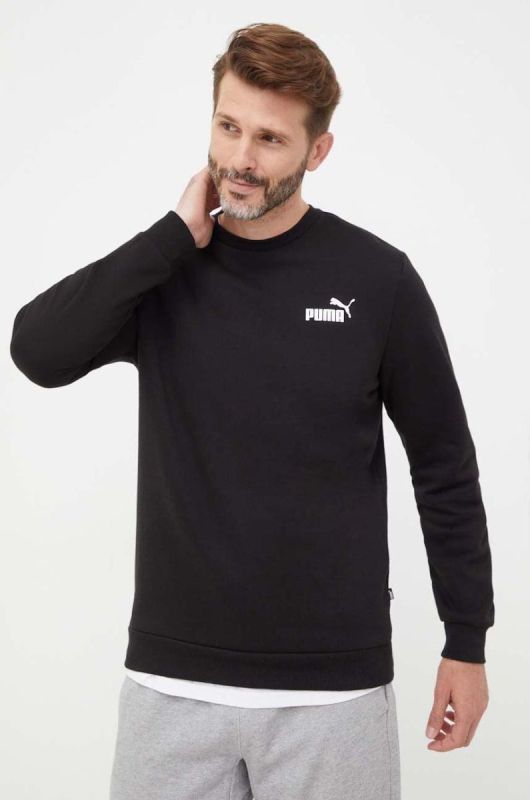 Кофта Puma чоловіча колір чорний однотонна (3456434)