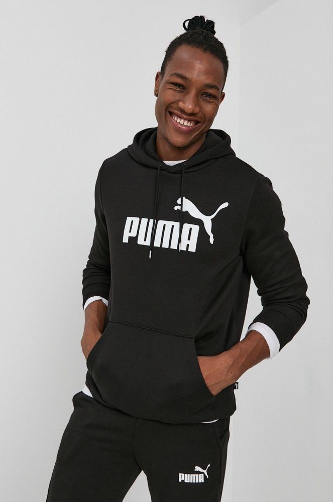 Кофта Puma 586686 чоловіча колір чорний з принтом