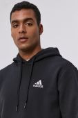 Кофта adidas чоловіча колір чорний гладка