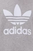 Бавовняна кофта adidas Originals чоловіча колір сірий меланж H06650-MGREYH/WHT