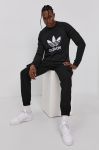 Бавовняна кофта adidas Originals чоловіча колір чорний з принтом H06651-BLK/WHT