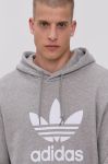 Бавовняна кофта adidas Originals чоловіча колір сірий з принтом H06669-MGREY/WHT