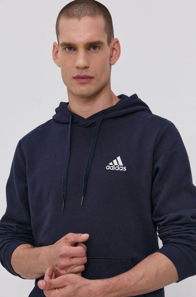Кофта adidas чоловіча колір синій гладка (1534402) фото 4