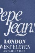 Бавовняна кофта Pepe Jeans чоловіча колір синій з принтом