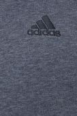 Кофта adidas чоловіча колір сірий з аплікацією (1777277)