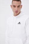 Кофта adidas чоловіча колір білий гладка Кофта adidas чоловіча колір білий гладка