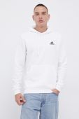 Кофта adidas чоловіча колір білий гладка
