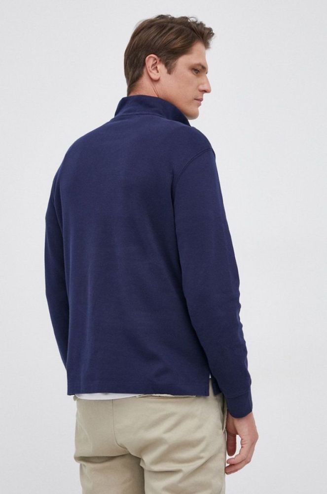 Бавовняний светер Polo Ralph Lauren чоловіча колір синій фото 3