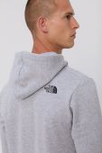 Кофта The North Face чоловіча колір сірий з принтом