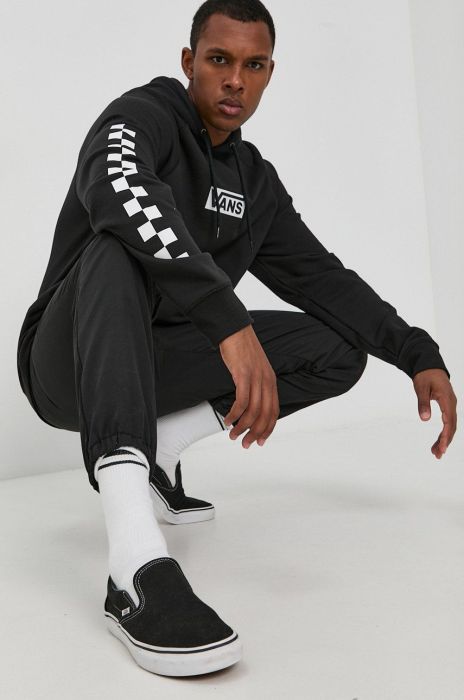 Кофта Vans чоловіча колір чорний з принтом VN0A49SN95Y1-black