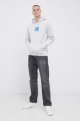 Кофта HUF чоловіча колір сірий з аплікацією (1873539)