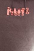 Кофта HUF чоловіча колір коричневий з принтом (2006433)