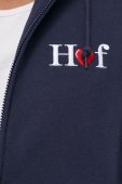 Кофта HUF чоловіча колір синій з аплікацією Кофта HUF чоловіча колір синій з аплікацією