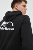 Кофта Helly Hansen чоловіча колір чорний з капюшоном однотонна 53582-591