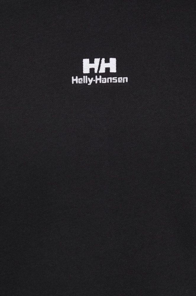 Кофта Helly Hansen чоловіча колір чорний з капюшоном однотонна 53582-591 фото 5