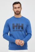 Бавовняна кофта Helly Hansen чоловіча  однотонна 34000-597 колір блакитний