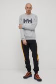 Бавовняна кофта Helly Hansen чоловіча колір сірий однотонна 34000-597 (2168431)