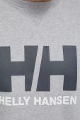Бавовняна кофта Helly Hansen чоловіча колір сірий однотонна 34000-597 (2168431)