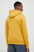 Кофта Quiksilver чоловіча колір жовтий з капюшоном з принтом (2957023)