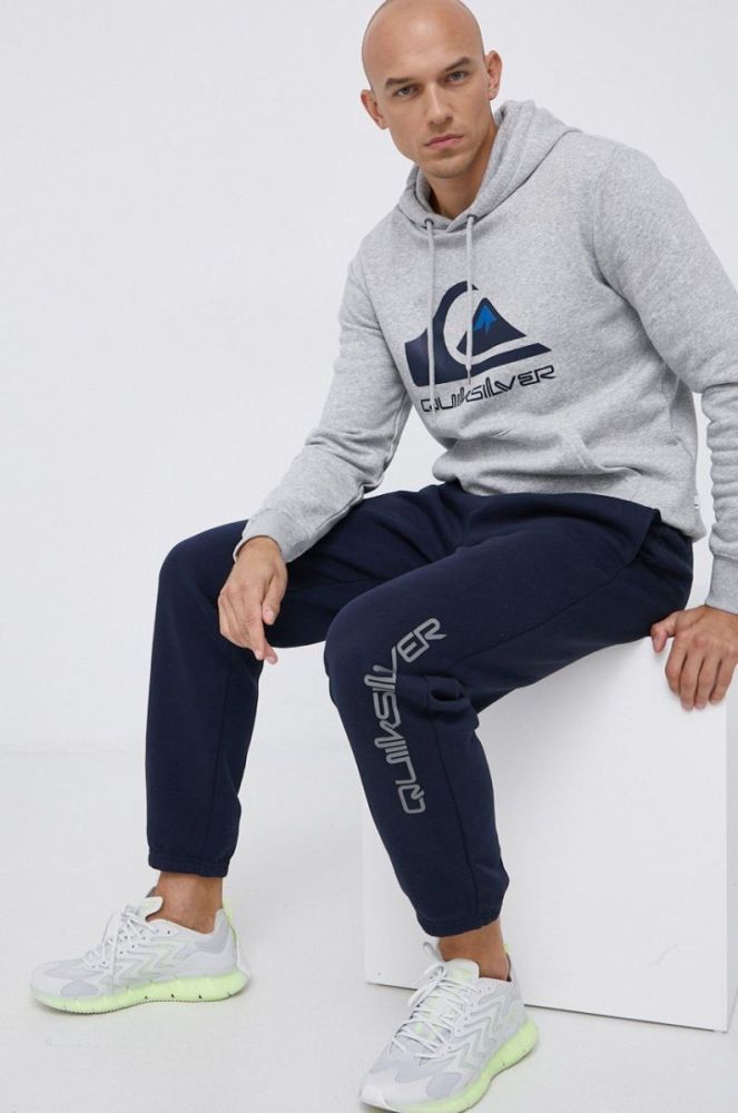 Кофта Quiksilver чоловіча колір сірий з принтом (1842752) фото 2