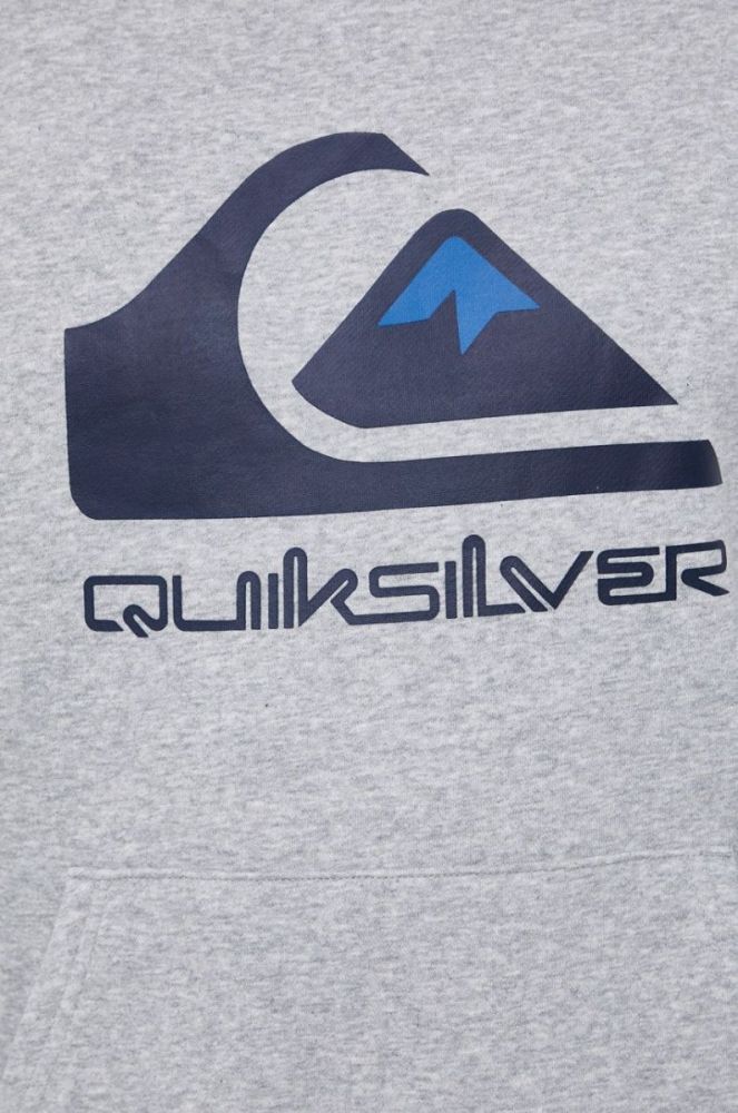 Кофта Quiksilver чоловіча колір сірий з принтом (1842752) фото 5
