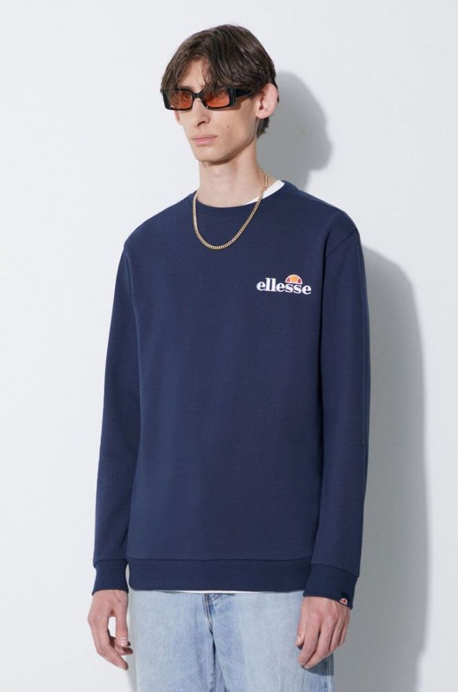 Кофта Ellesse чоловіча колір синій візерунок SHS08784-011 фото 4