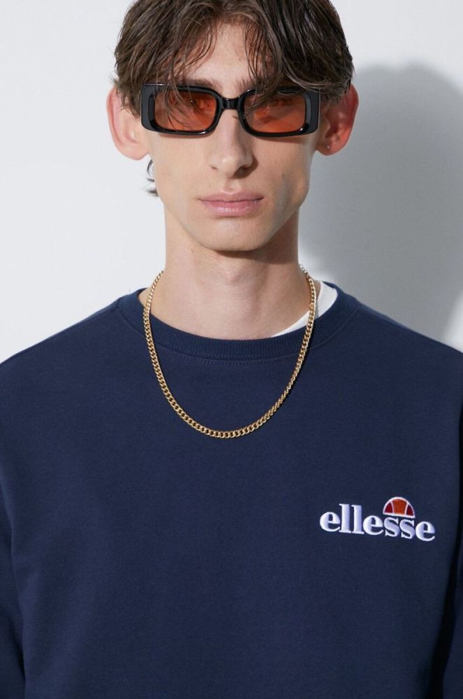 Кофта Ellesse чоловіча колір синій візерунок SHS08784-011 фото 5