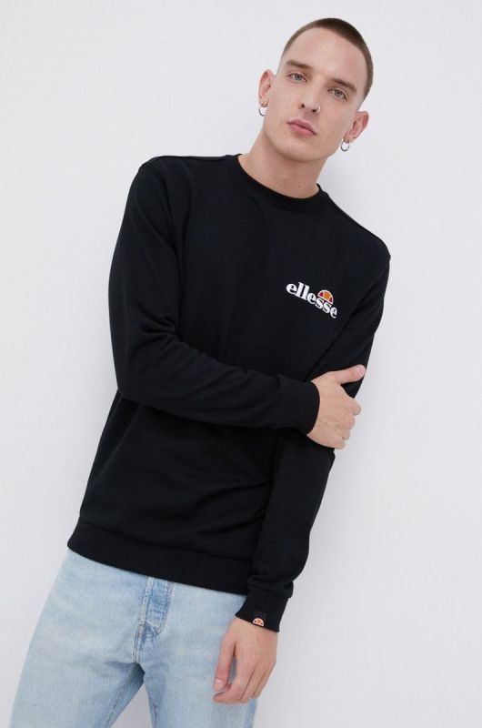 Кофта Ellesse чоловіча колір чорний з аплікацією SHS08784-011 фото 2