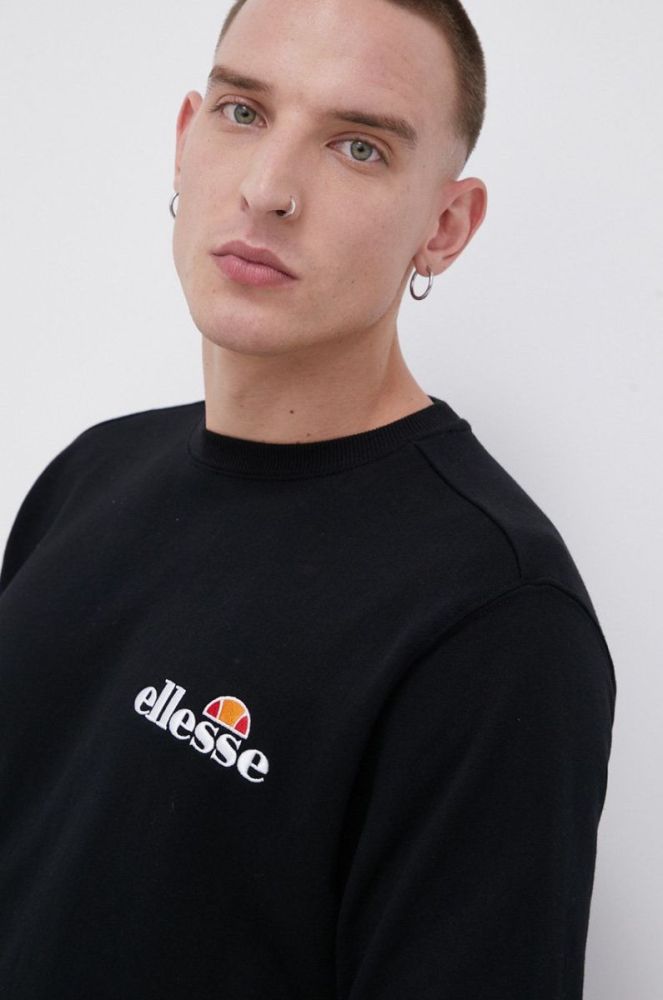 Кофта Ellesse чоловіча колір чорний з аплікацією SHS08784-011 фото 4